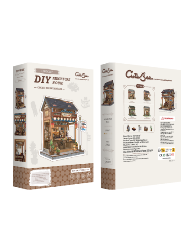 Cutebee Miniature House Choshi no Shitamachi con 218 piezas