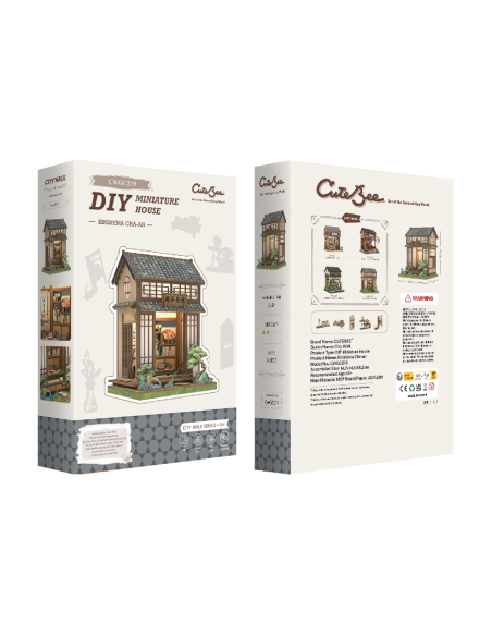 Cutebee Miniature House Kirishima Cha-an con 145 piezas