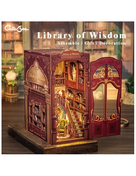 Book Nook Biblioteca "Library of Wisdom" con 281 piezas.