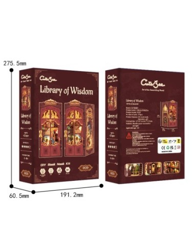 Book Nook Biblioteca "Library of Wisdom" con 281 piezas.