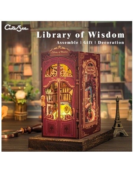 Book Nook Biblioteca "Library of Wisdom" con 281 piezas.