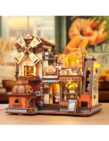 Cutebee Miniature House Bread Factory con 572 piezas