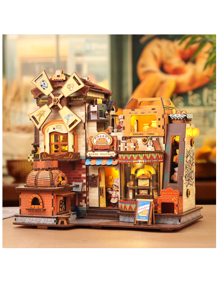 Cutebee Miniature House Bread Factory con 572 piezas