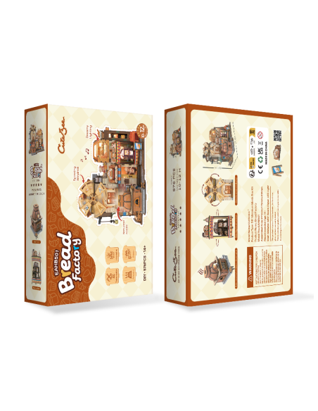 Cutebee Miniature House Bread Factory con 572 piezas