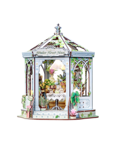Cutebee Miniature House Windsor Flower House con 235 piezas