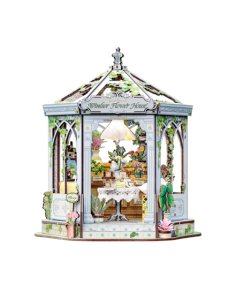 Cutebee Miniature House Windsor Flower House con 235 piezas 2