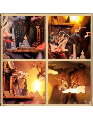 Book Nook "The Legend of Wukong" con 89 piezas.