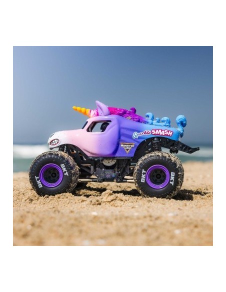 Losi 1-18 Mini LMT Sparkle Smash 2S 4X4 RTR Brushed Monster Truck (Battery & Charger Included)