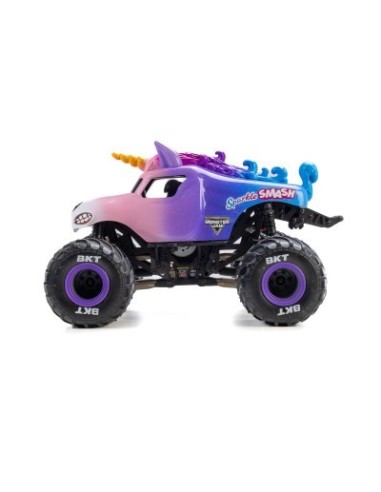 Losi 1-18 Mini LMT Sparkle Smash 2S 4X4 RTR Brushed Monster Truck (Battery & Charger Included)