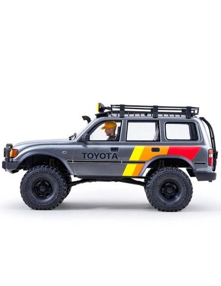COCHE CRAWLER 1/10 TOYOTA LAND CRUISER 80 RS GRIS FMS