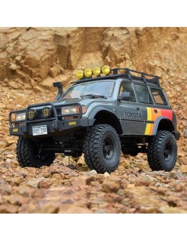 COCHE CRAWLER 1/10 TOYOTA LAND CRUISER 80 RS GRIS FMS