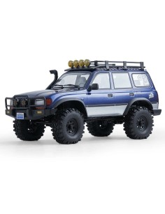 COCHE CRAWLER 1/10 TOYOTA LAND CRUISER 80 PRO V2 AZUL FMS