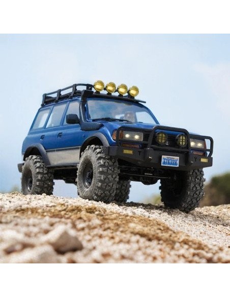 COCHE CRAWLER 1/10 TOYOTA LAND CRUISER 80 PRO V2 AZUL FMS