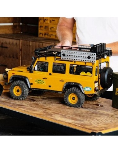 COCHE LAND ROVER 1/10 DEFENDER RS AMARILLO FMS