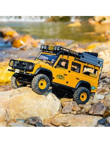 COCHE LAND ROVER 1/10 DEFENDER RS AMARILLO FMS