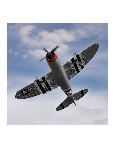 E-flite Micro P-47 Thunderbolt 625mm BNF Basic with AS3X+ and SAFE Select