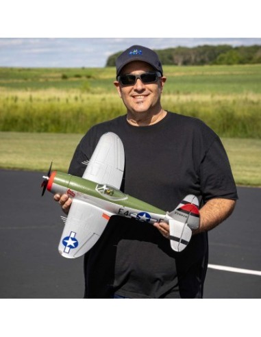 E-flite Micro P-47 Thunderbolt 625mm BNF Basic with AS3X+ and SAFE Select