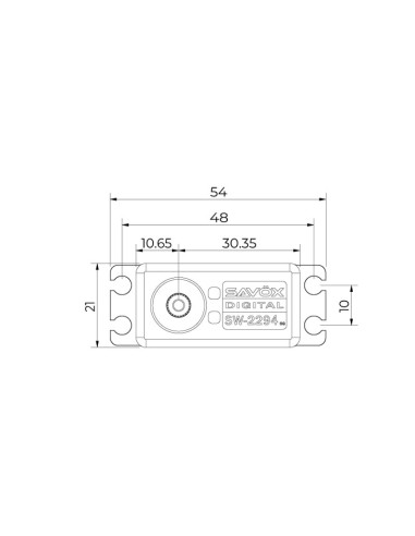 Savox - Servo - SW-2294SG - Digital - Motor sin escobillas - Resistente al agua - Engranaje de acero