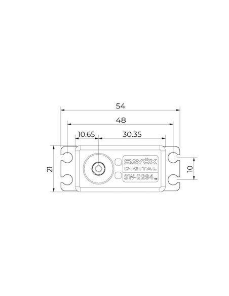 Savox - Servo - SW-2294SG - Digital - Motor sin escobillas - Resistente al agua - Engranaje de acero