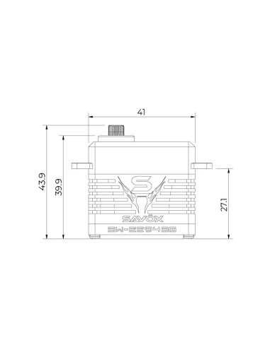 Savox - Servo - SW-2294SG - Digital - Motor sin escobillas - Resistente al agua - Engranaje de acero