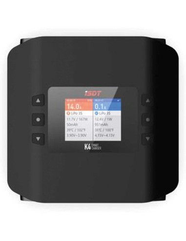 Cargador inteligente ISDT K4 AC/DC 1-8S / 2x 20A 2x 600W