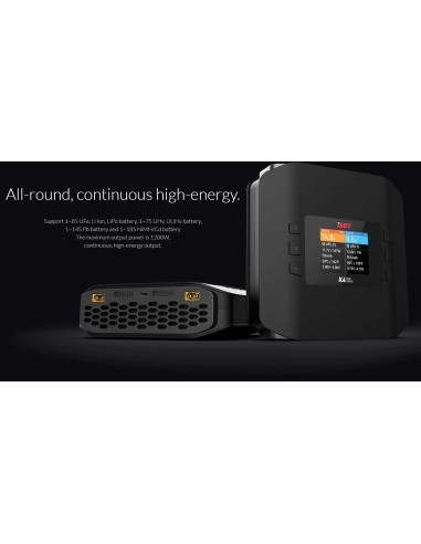 Cargador inteligente ISDT K4 AC/DC 1-8S / 2x 20A 2x 600W