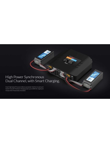 Cargador inteligente ISDT K4 AC/DC 1-8S / 2x 20A 2x 600W